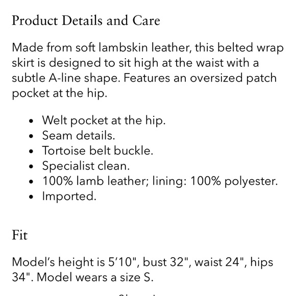 Vince belted leather wrap skirt - Picture 2 of 8